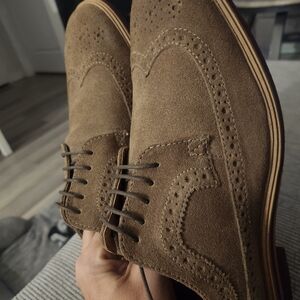 Men's Brown Suede Dress Shoes
